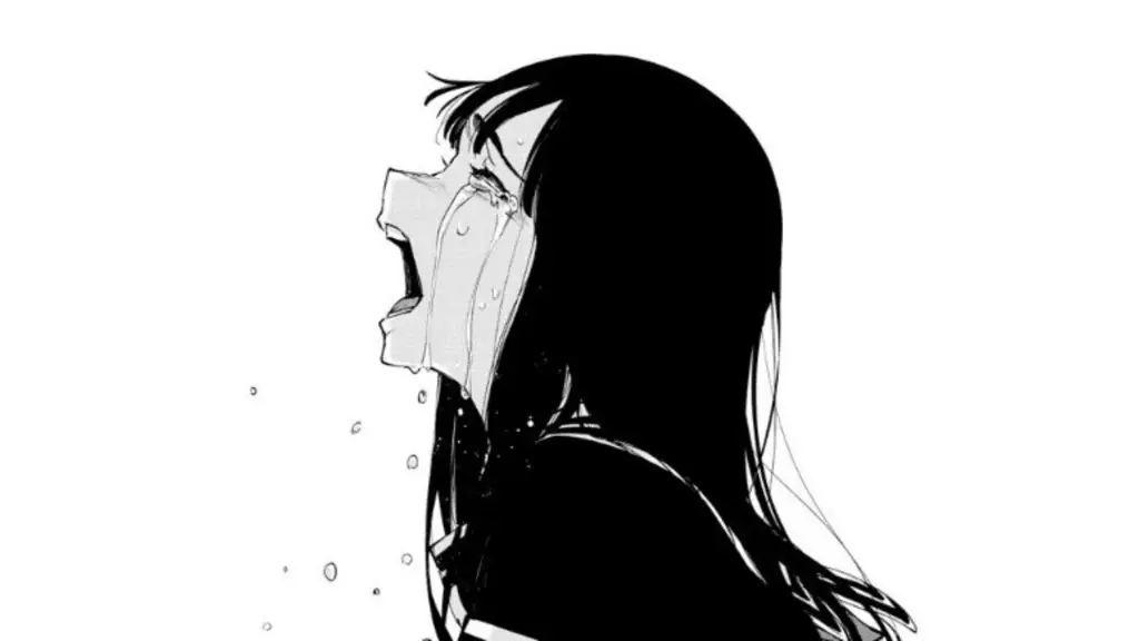 Air Mata yang Menceritakan Kisah Pilu Gambar seorang karakter anime perempuan yang sedang menangis