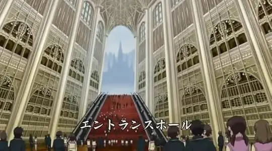 Gambar True Cross Academy dari anime Blue Exorcist