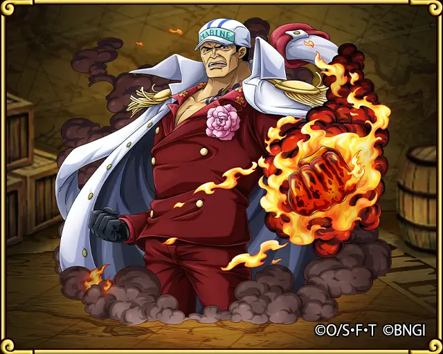 Gambar Akainu, pengguna Logia magma