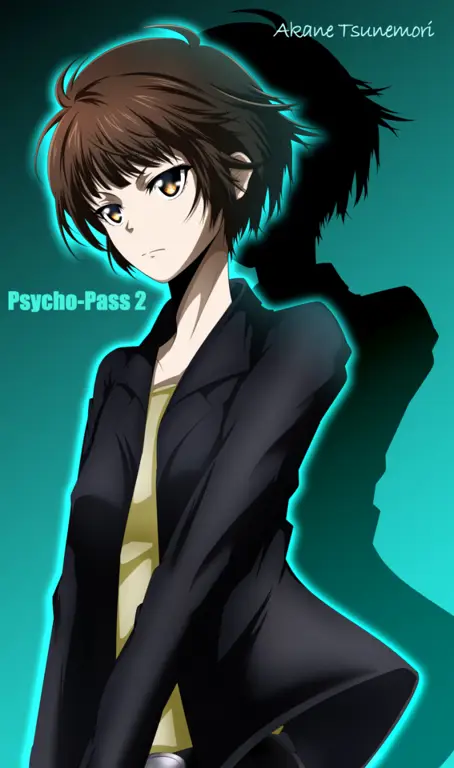 Gambar Akane Tsunemori, karakter utama dalam Psycho-Pass