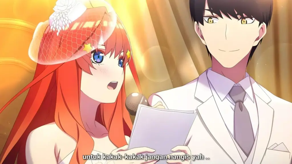 Gambar adegan akhir Gotoubun no Hanayome