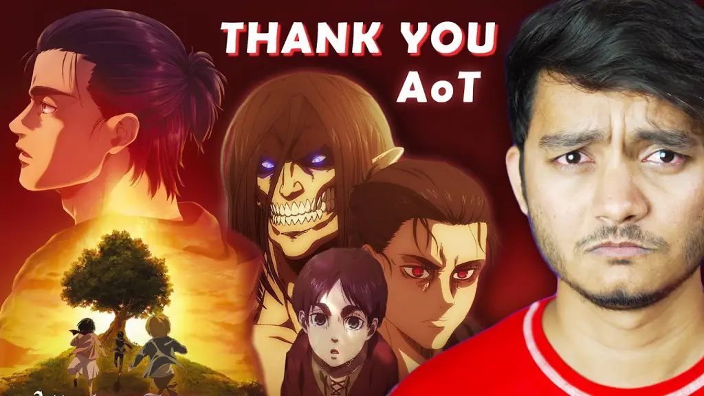 Gambar yang menggambarkan akhir cerita Attack on Titan