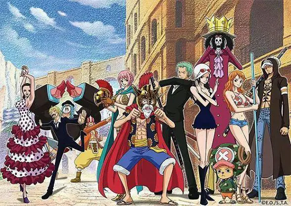 Adegan akhir Arc Dressrosa di One Piece.