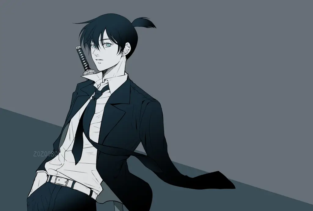 Aki Hayakawa, karakter penting di Chainsaw Man Gambar Aki Hayakawa dari Chainsaw Man