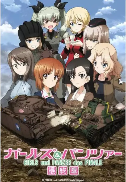 Adegan pertempuran tank Girls und Panzer das Finale