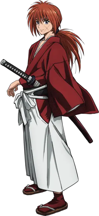 Adegan pertarungan dalam anime Rorouni Kenshin