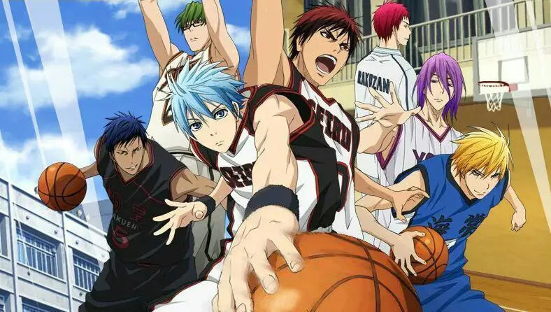 Adegan pertandingan basket di anime Kuroko no Basket