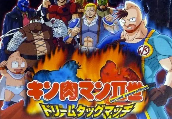 Pertandingan gulat seru dalam anime Kinnikuman