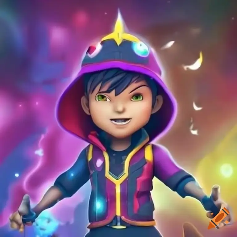 Gambar adegan aksi dari Boboiboy Galaxy