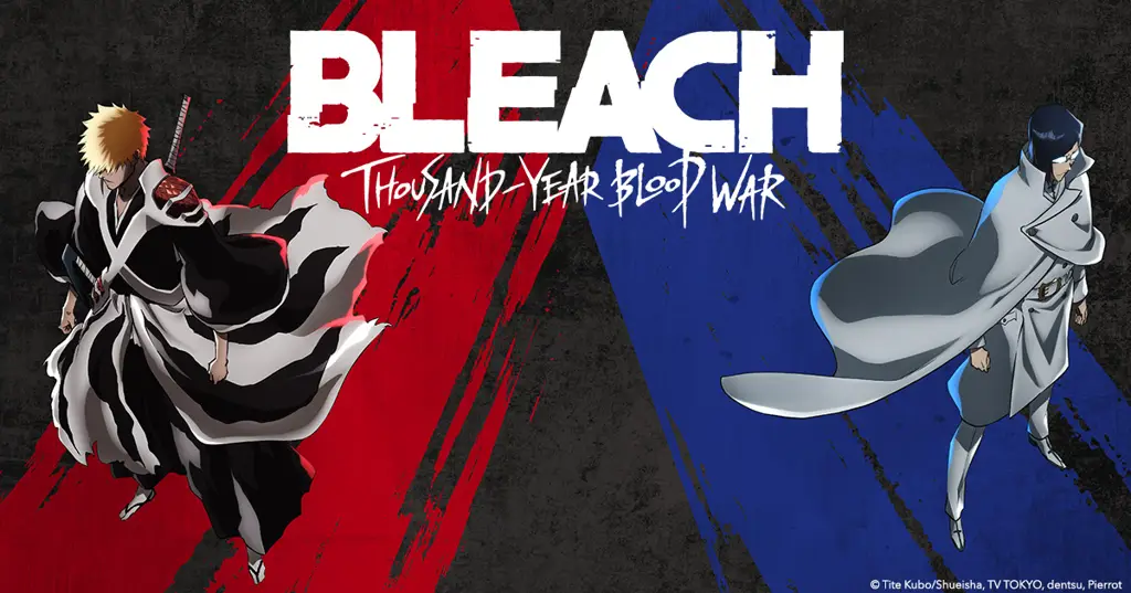 Gambar adegan aksi yang spektakuler dari Bleach Thousand Year Blood War