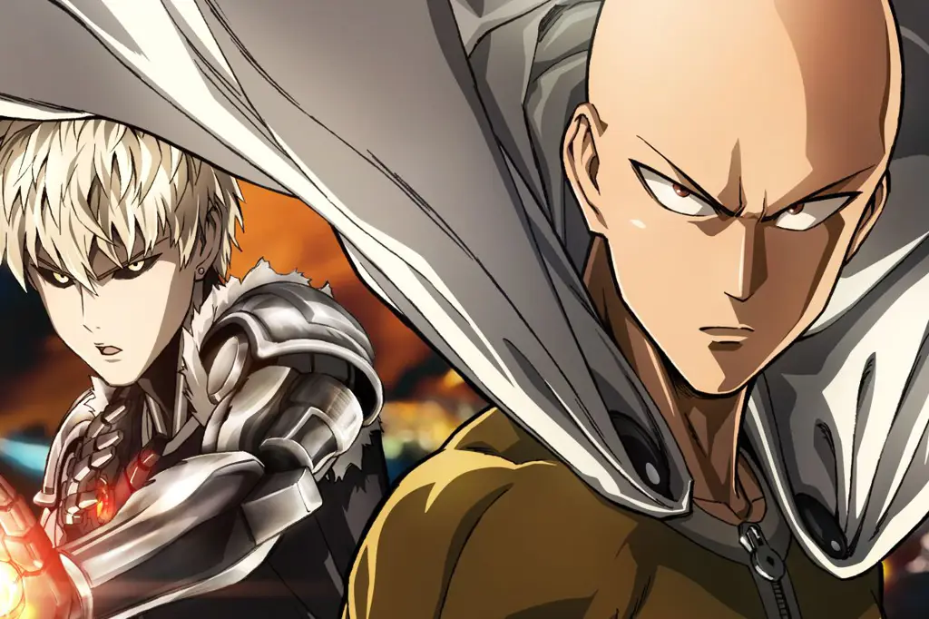 Adegan pertarungan seru di One Punch Man.