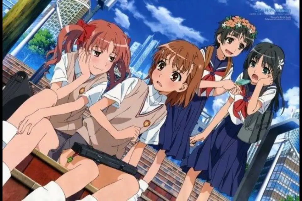 Adegan aksi dari anime Railgun