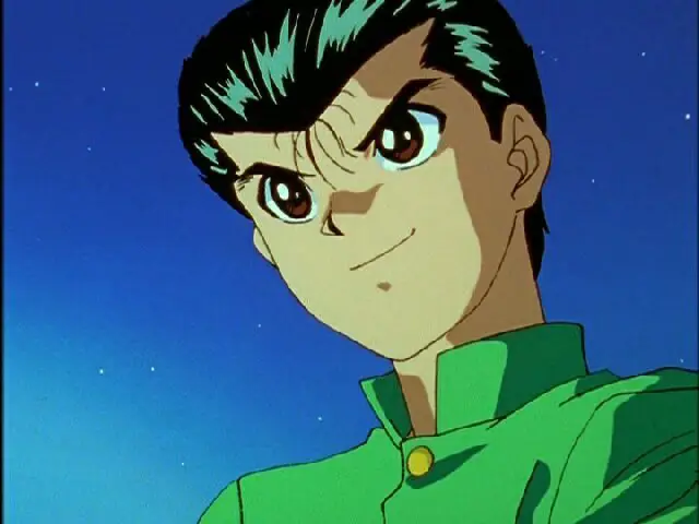 Gambar Yusuke Urameshi sedang bertarung