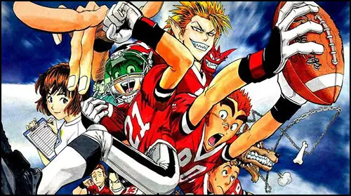 Adegan American Football bergaya anime