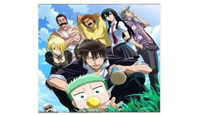 Adegan aksi seru dari anime Beelzebub