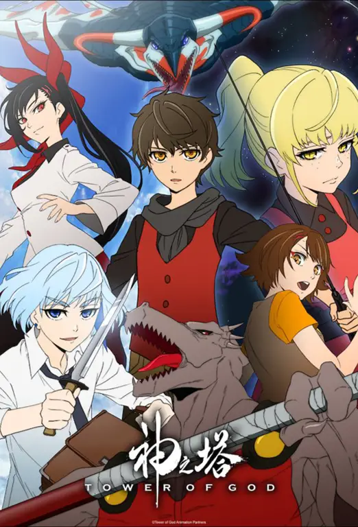 Adegan aksi menegangkan dalam anime Tower of God