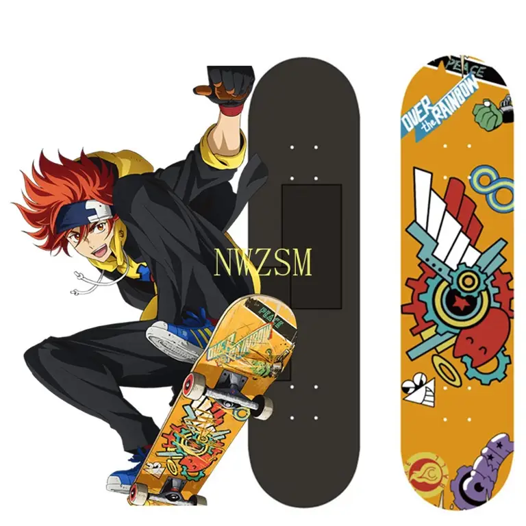 Adegan aksi skateboard dalam anime Sk8 the Infinity