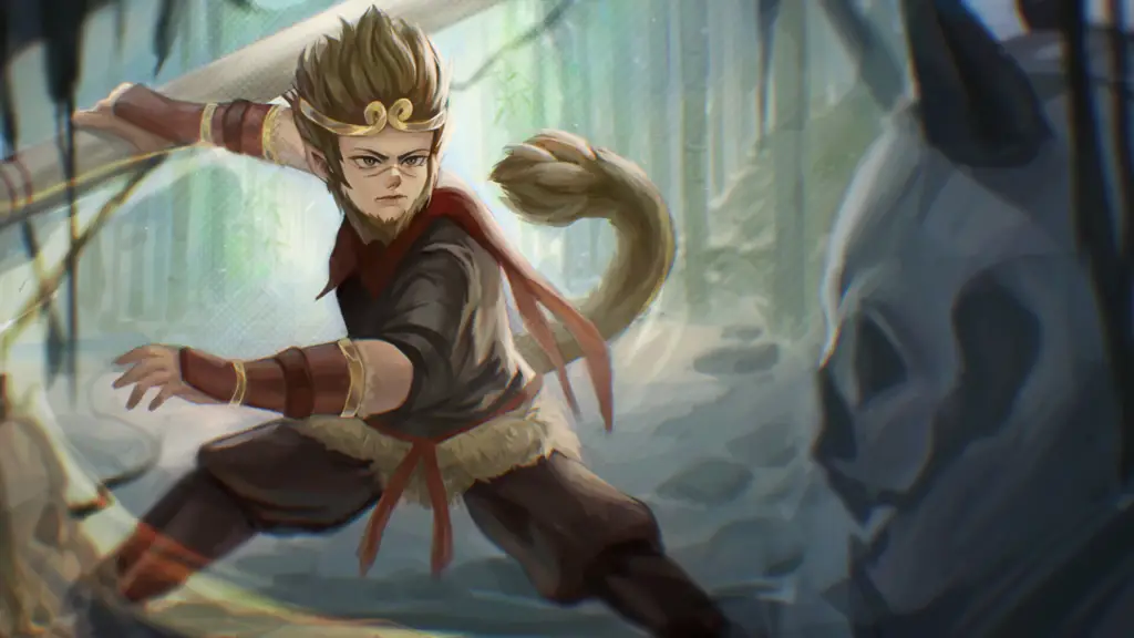 Adegan pertarungan Sun Wukong dalam anime