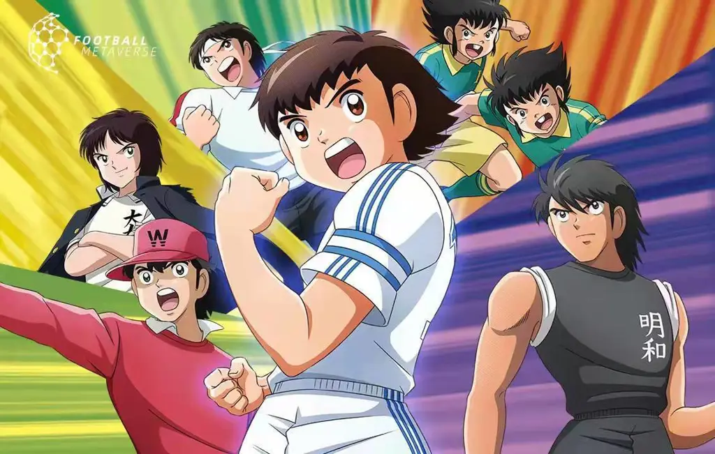 Pertandingan sepak bola seru dalam anime Captain Tsubasa