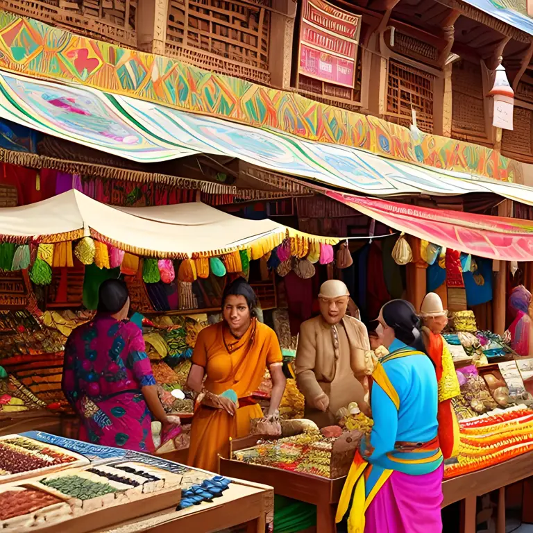 Suasana Ramai di Pasar Bambu Kuning Bandar Lampung