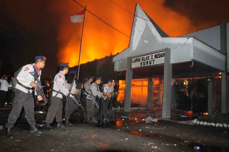 Suasana interior Lapas Way Hui Bandar Lampung