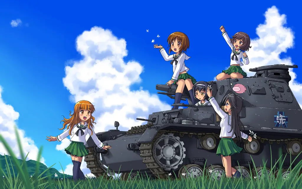 Para gadis dari SMA Ooarai dalam Girl und Panzer