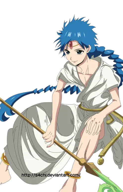 Gambar Aladdin dari anime Magi