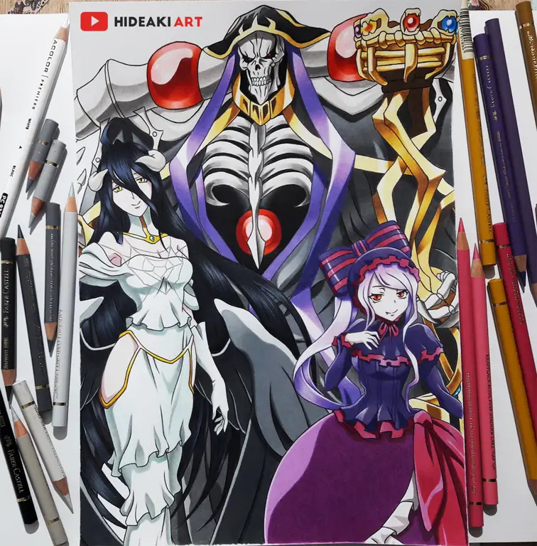 Albedo dan Ainz Ooal Gown merencanakan strategi selanjutnya Albedo dan Ainz Ooal Gown berdiskusi strategi