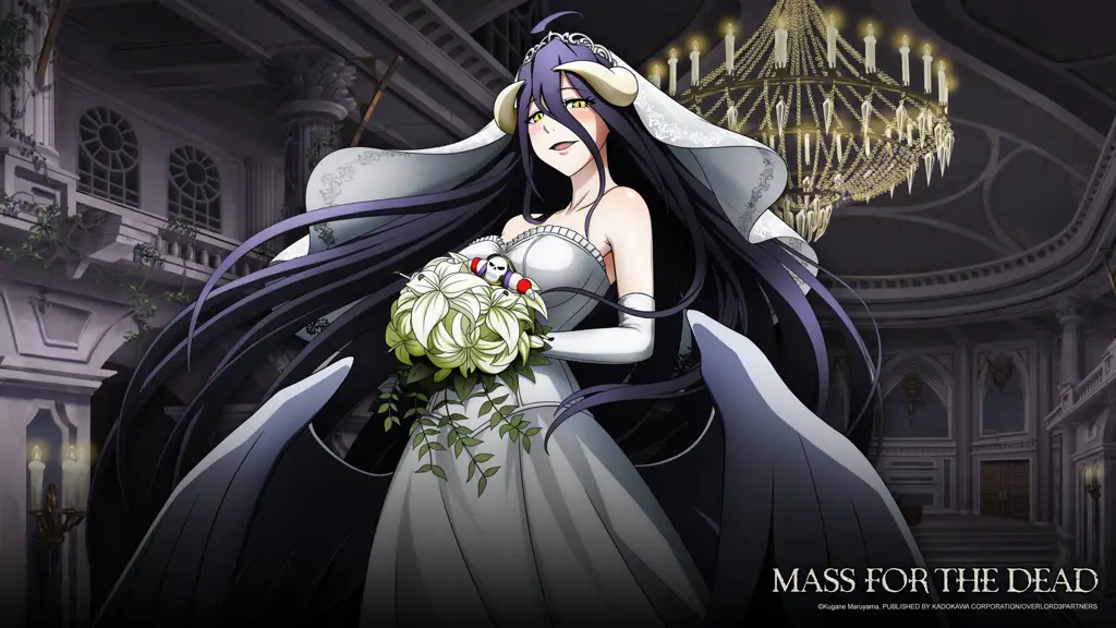 Karakter Albedo dari anime Overlord