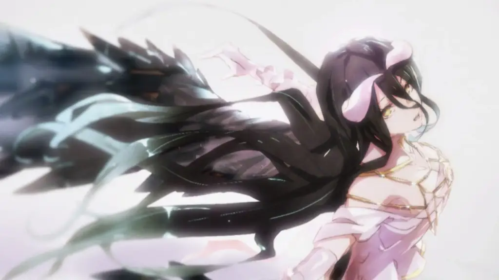 Gambar Albedo dari anime Overlord