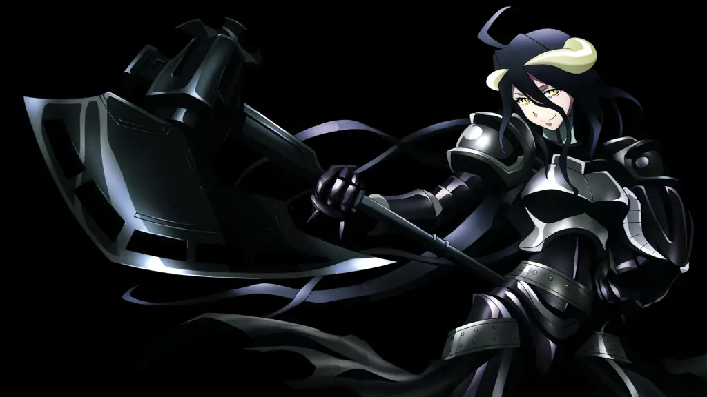 Gambar Albedo dari anime Overlord