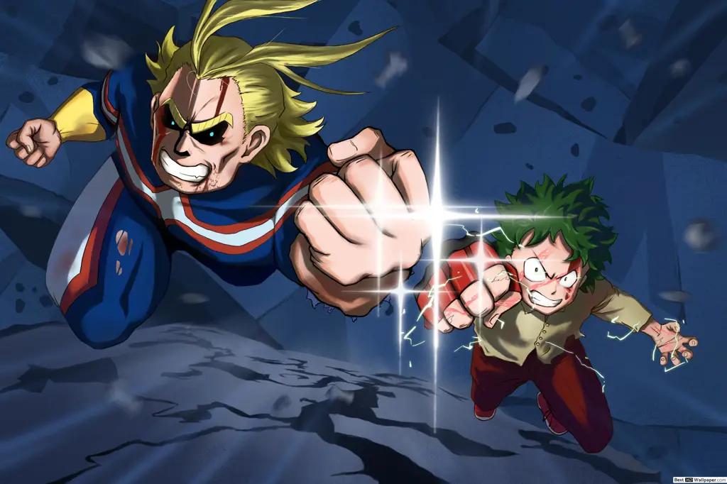 All Might dan Izuku di Season 2