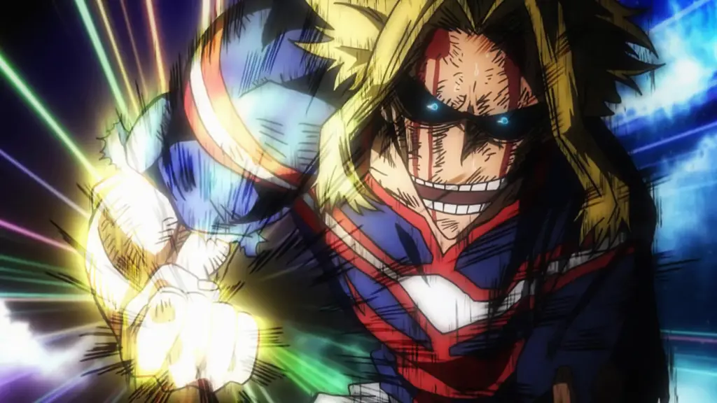 Gambar All Might, pahlawan ikonik dari My Hero Academia