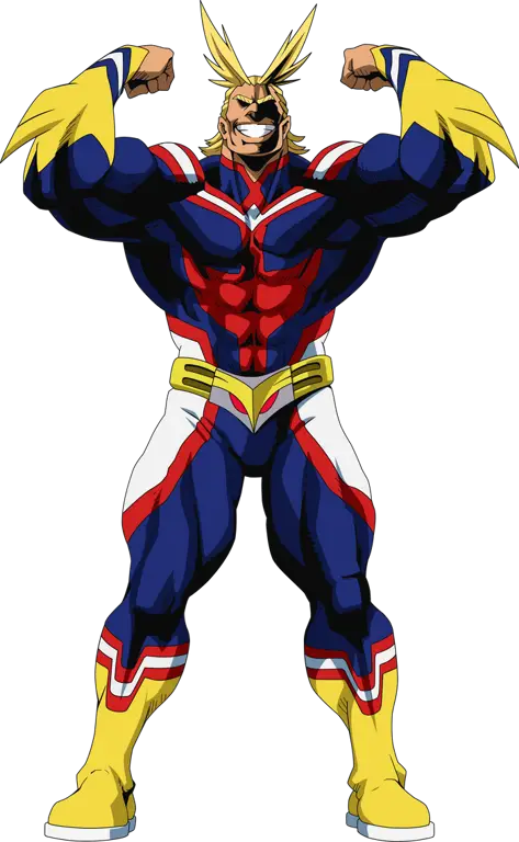 Gambar All Might, pahlawan idola Midoriya