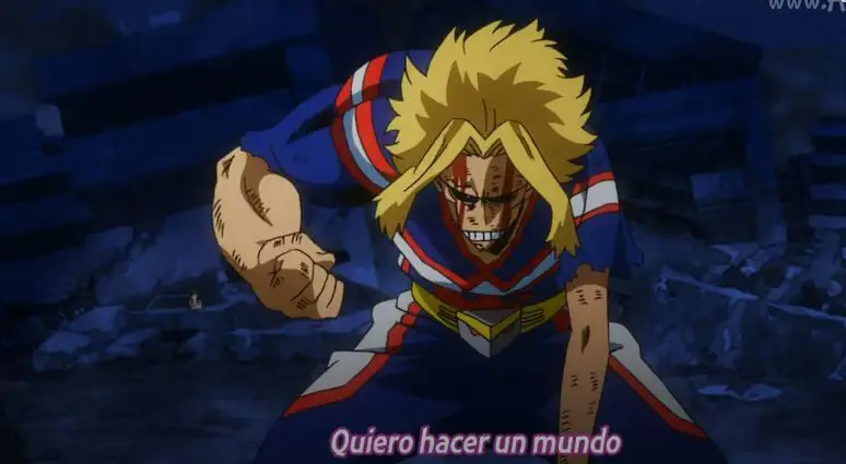 All Might dalam anime Boku no Hero Academia season 3.