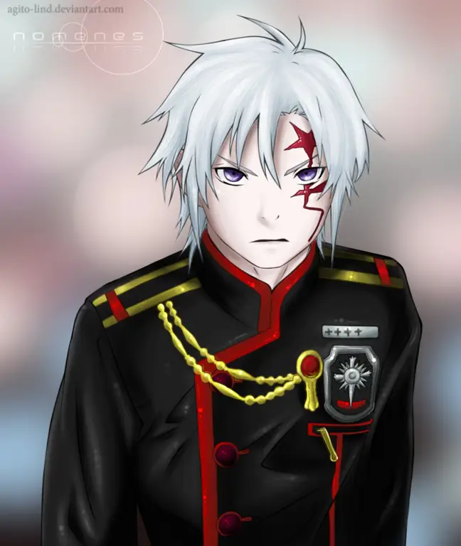 Gambar Allen Walker dari anime D.Gray-man