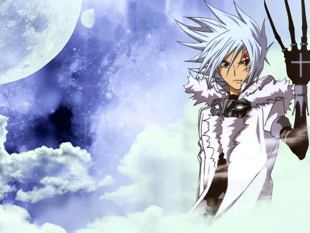 Allen Walker dari D Gray-man tampak merenung dan bertekad.