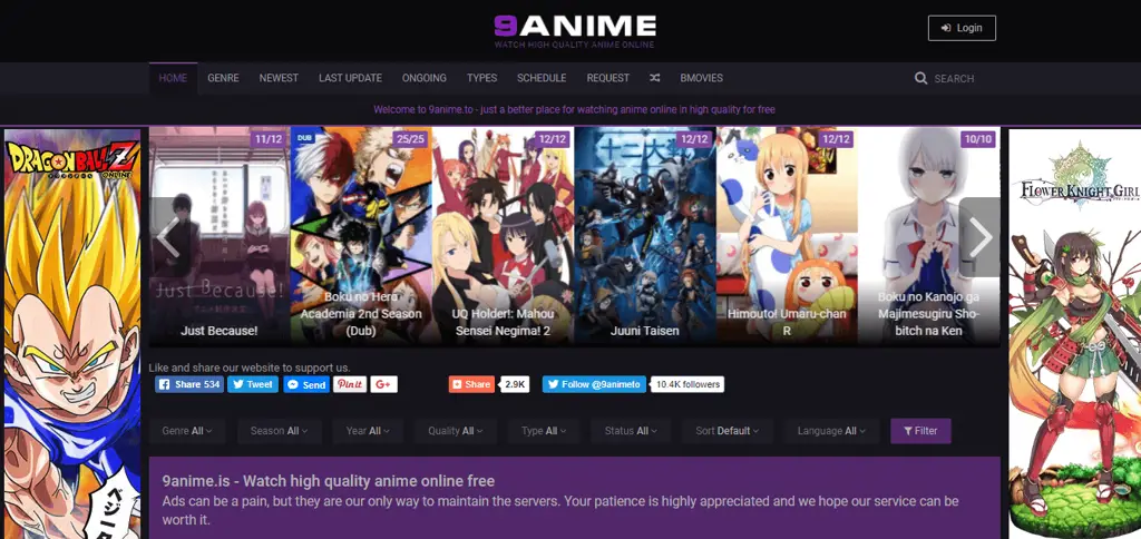 Berbagai situs streaming anime alternatif