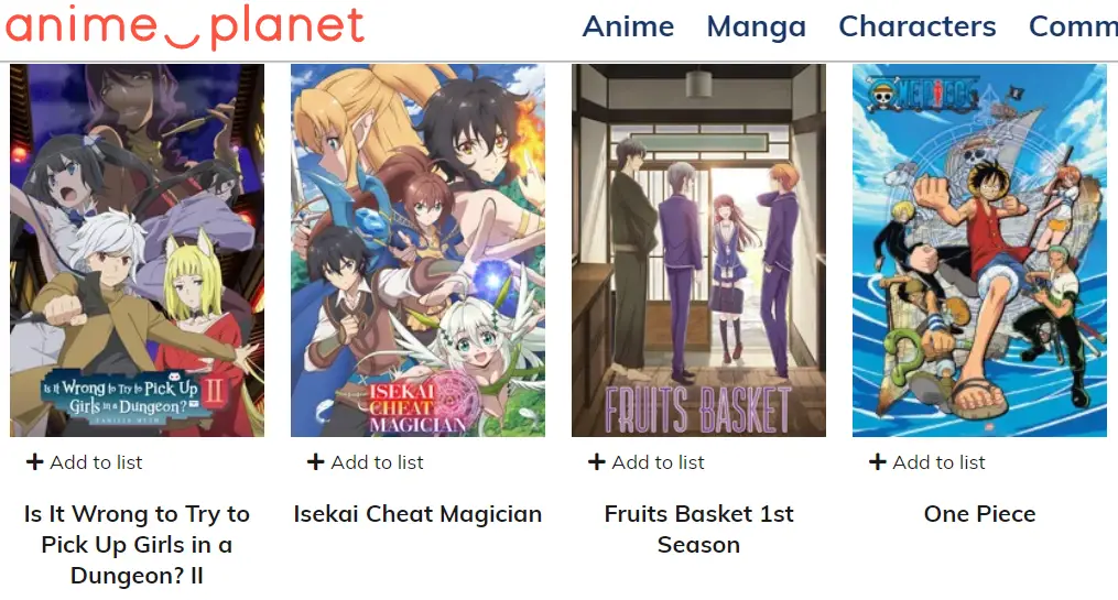 Berbagai situs web streaming anime