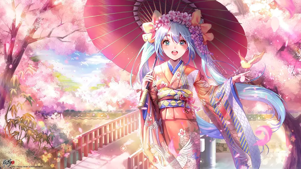 Gambar Amane dan Sakura dari anime Otonari no Tenshi