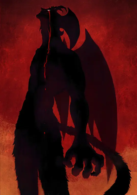 Gambar Amon dari Devilman Crybaby