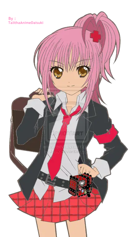 Amu Hinamori dan Shugo Charanya Gambar Amu Hinamori, karakter utama dalam anime Shugo Chara!