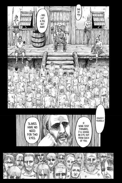 Gambar yang menampilkan analisis dari chapter 122 Attack on Titan