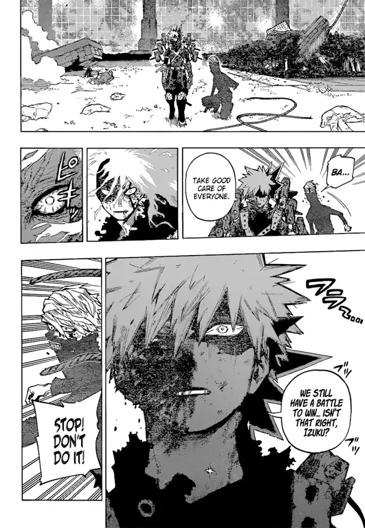 Gambar analisis karakter dari chapter 308 My Hero Academia