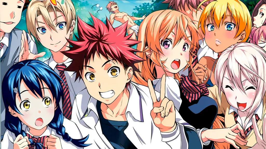 Gambar-gambar makanan lezat dalam Shokugeki no Soma