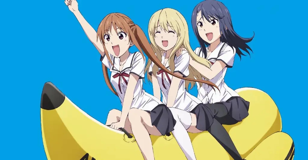 Berbagai karakter anime aho girl dengan ekspresi lucu dan unik