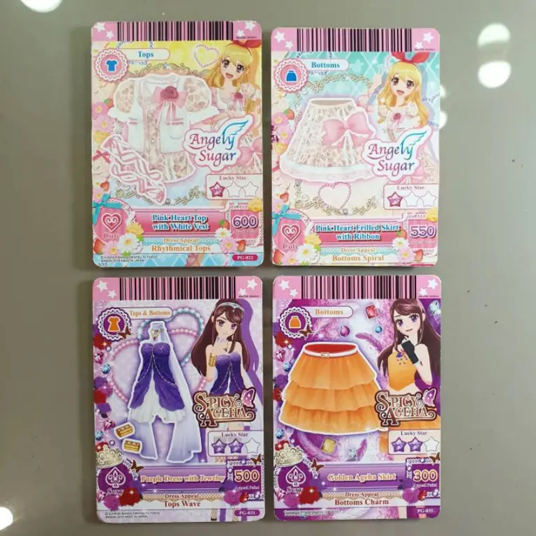 Gambar berbagai merchandise Aikatsu!