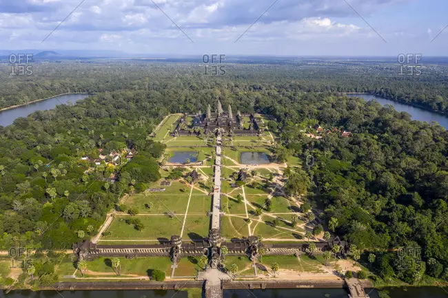 Gambar Angkor Wat di Lambang Negara Kamboja