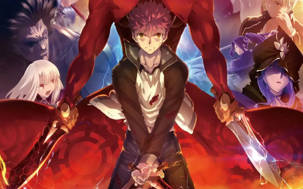 Gambar animasi Fate Stay Night Unlimited Blade Works yang memukau