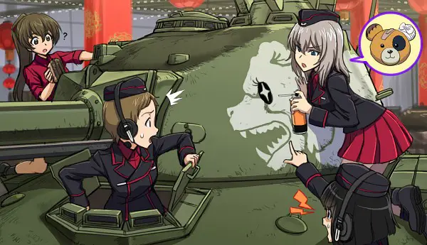 Animasi tank dalam Girls und Panzer